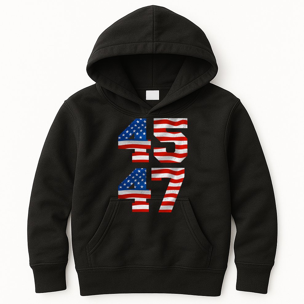 45 47 Trump 2024 Kids Hoodie