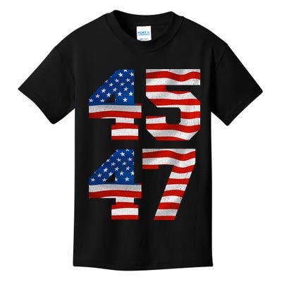 45 47 Trump 2024 Kids T-Shirt