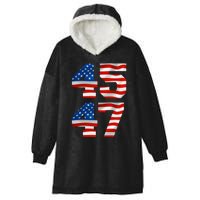 45 47 Trump 2024 Hooded Wearable Blanket