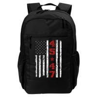 45 47 Trump Vintage Usa Flag 2024 President Election Politic Daily Commute Backpack