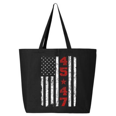 45 47 Trump Vintage Usa Flag 2024 President Election Politic 25L Jumbo Tote