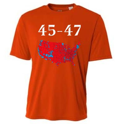 45 47 Trump Election Map 2024 Cooling Performance Crew T-Shirt