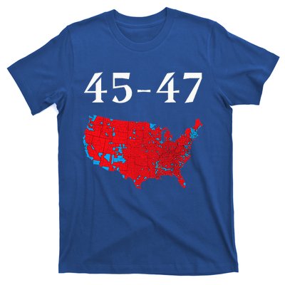 45 47 Trump Election Map 2024 T-Shirt