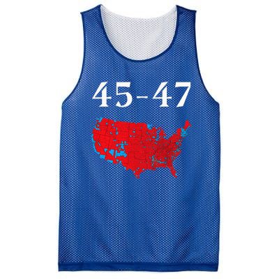 45 47 Trump Election Map 2024 Mesh Reversible Basketball Jersey Tank