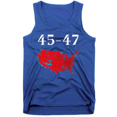 45 47 Trump Election Map 2024 Tank Top