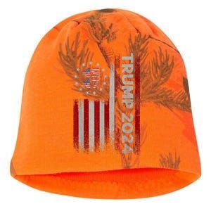 45 47 Trump 2024 American Flag Kati - Camo Knit Beanie