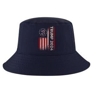 45 47 Trump 2024 American Flag Cool Comfort Performance Bucket Hat