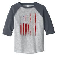 45 47 Trump 2024 American Flag Toddler Fine Jersey T-Shirt