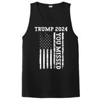 45 47 Trump 2024 American Flag Trump 2024 You Missed PosiCharge Competitor Tank