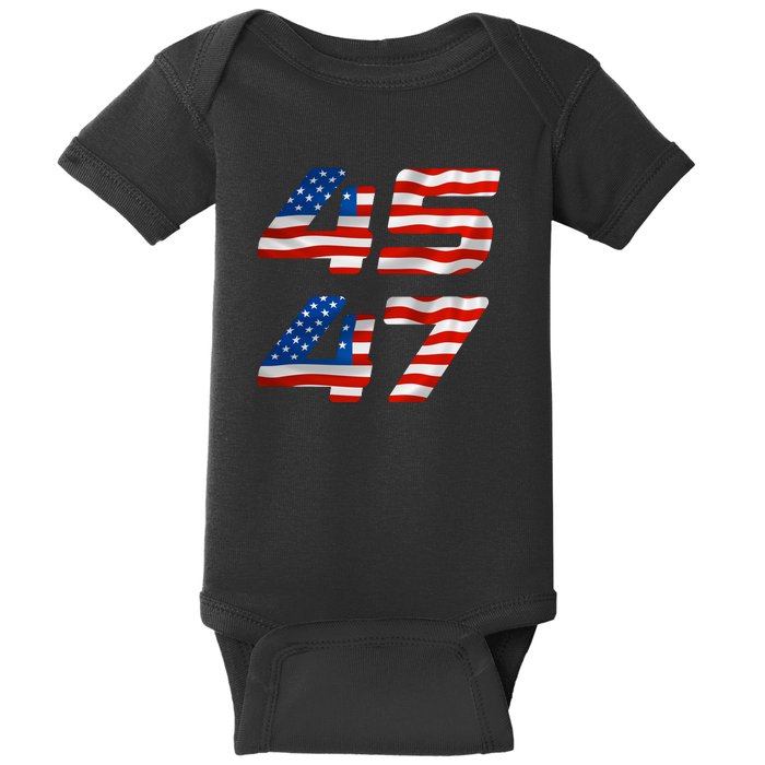 45 47 Trump 2024 Baby Bodysuit