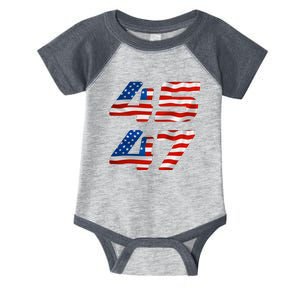 45 47 Trump 2024 Infant Baby Jersey Bodysuit