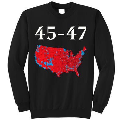45 47 Trump Election Map 2024 Sweatshirt