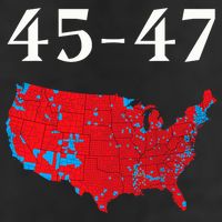 45 47 Trump Election Map 2024 11oz C Handle Ceramic Mug
