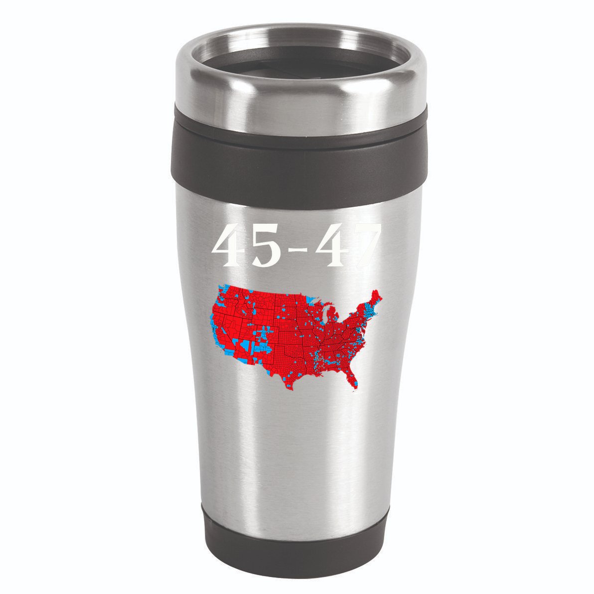 45 47 Trump Election Map 2024 16oz Travel Tumbler