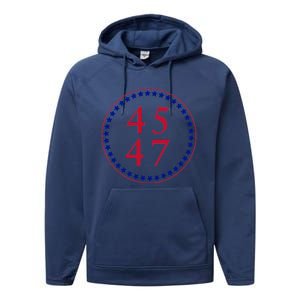 45 47 Trump Victory Performance Fleece Hoodie