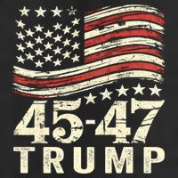 45 47 Usa Flag Trump Inauguration Day 2025 7 Panel Mesh Trucker Snapback Hat