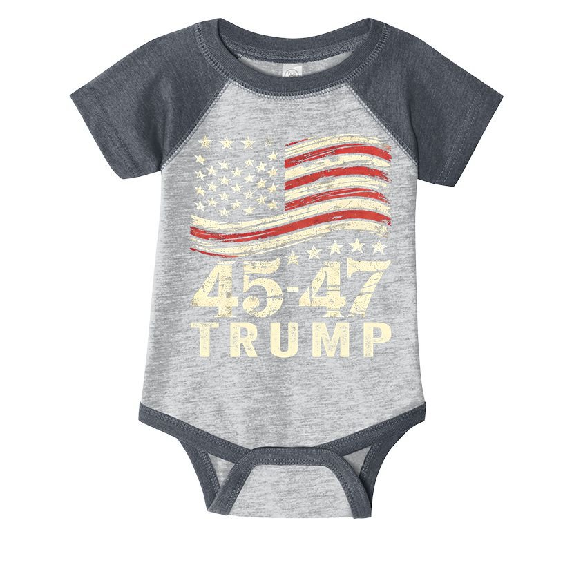 45 47 Usa Flag Trump Inauguration Day 2025 Infant Baby Jersey Bodysuit