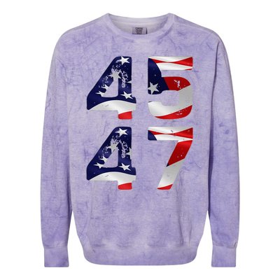 45 47 Usa Flag Colorblast Crewneck Sweatshirt