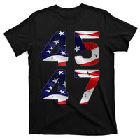 45 47 Usa Flag T-Shirt