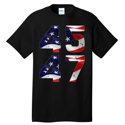 45 47 Usa Flag Tall T-Shirt