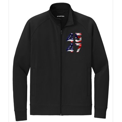 45 47 Usa Flag Stretch Full-Zip Cadet Jacket