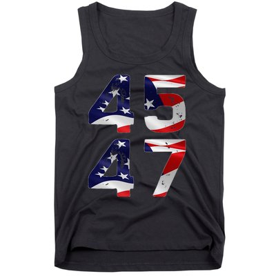 45 47 Usa Flag Tank Top