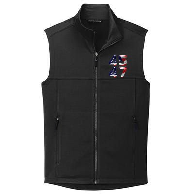 45 47 Usa Flag Collective Smooth Fleece Vest