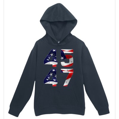 45 47 Usa Flag Urban Pullover Hoodie