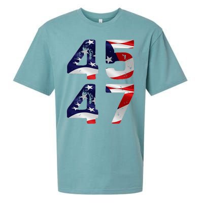 45 47 Usa Flag Sueded Cloud Jersey T-Shirt