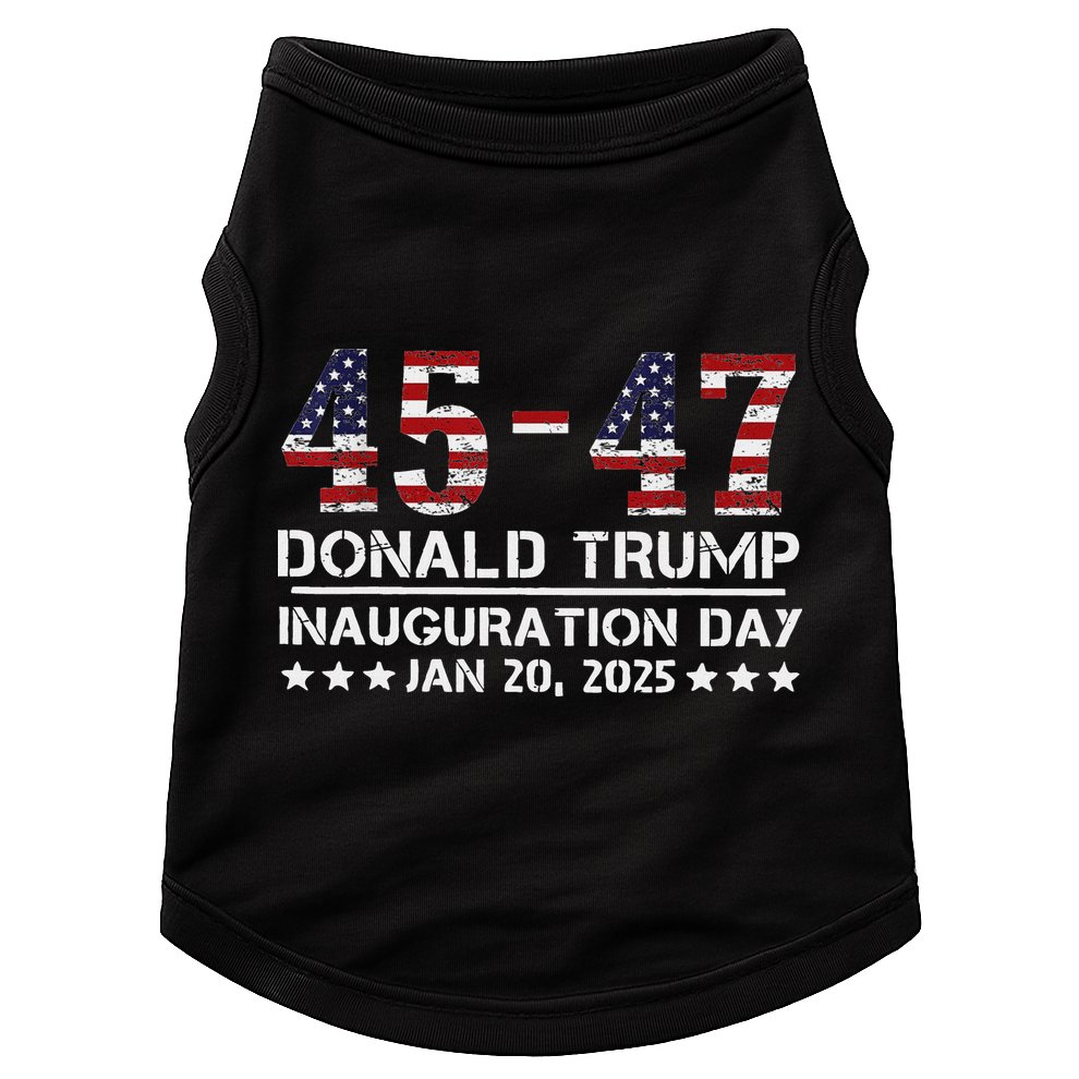 45 47 Usa Flag Trump Inauguration Day 2025 Vance 2028 Doggie Tank