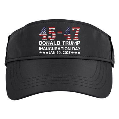45 47 Usa Flag Trump Inauguration Day 2025 Vance 2028 Adult Drive Performance Visor