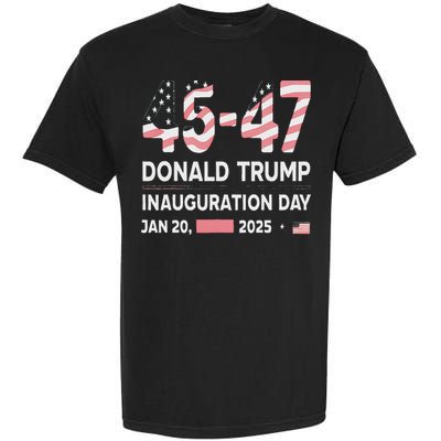 45 47 Usa Flag Trump Inauguration Day 2025 Vance 2028 Garment-Dyed Heavyweight T-Shirt