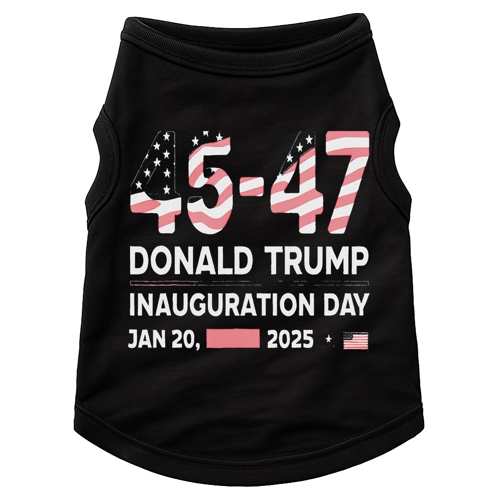 45 47 Usa Flag Trump Inauguration Day 2025 Vance 2028 Doggie Tank