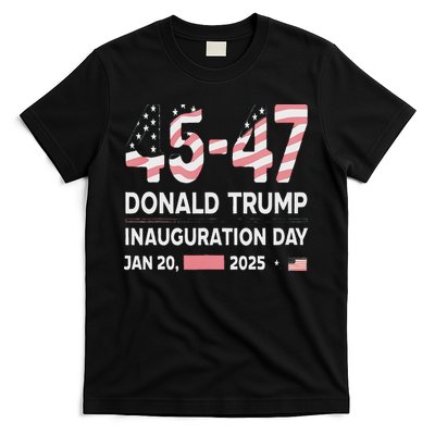 45 47 Usa Flag Trump Inauguration Day 2025 Vance 2028 T-Shirt
