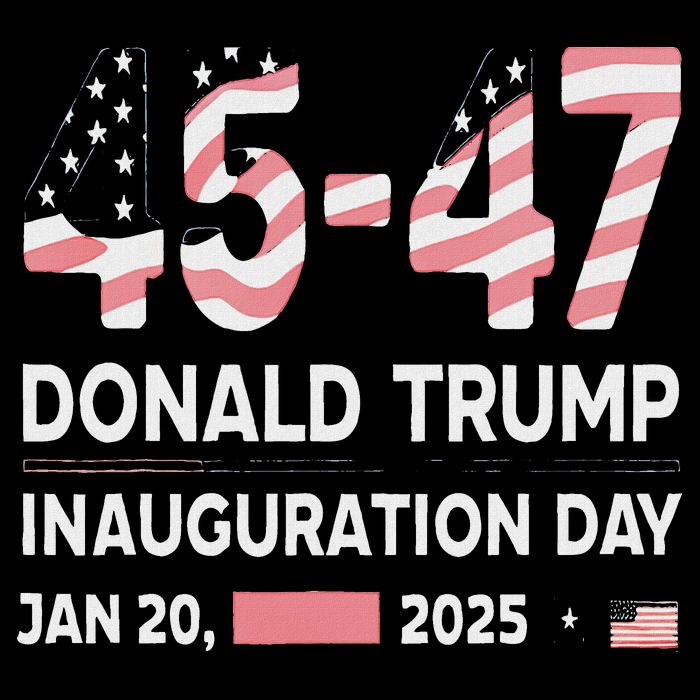45 47 Usa Flag Trump Inauguration Day 2025 Vance 2028 Bucket Hat