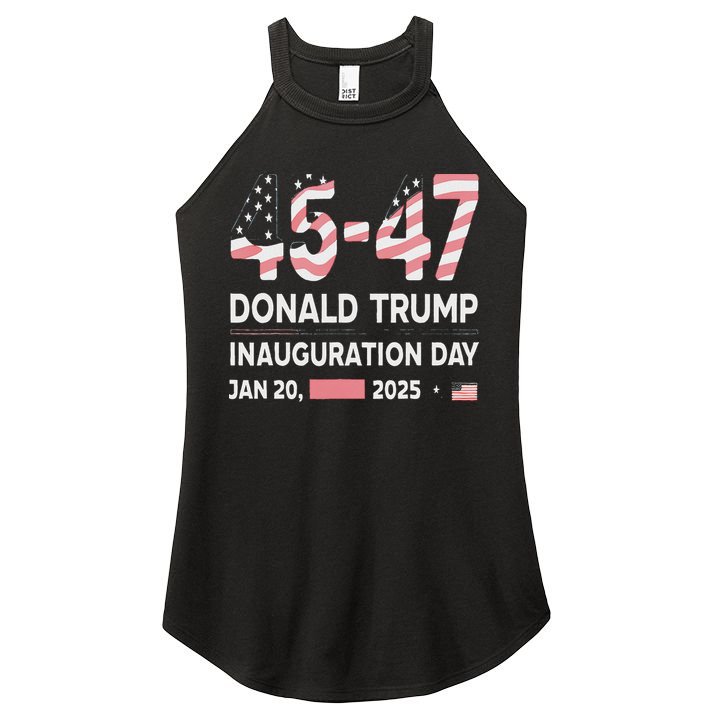 45 47 Usa Flag Trump Inauguration Day 2025 Vance 2028 Women's Perfect Tri Rocker Tank