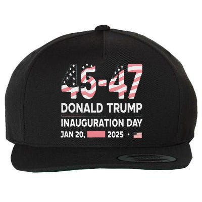 45 47 Usa Flag Trump Inauguration Day 2025 Vance 2028 Wool Snapback Cap