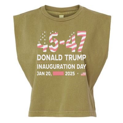45 47 Usa Flag Trump Inauguration Day 2025 Vance 2028 Garment-Dyed Women's Muscle Tee