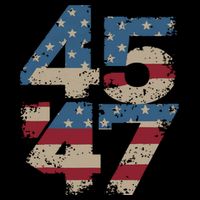 45 47 Vintage American Flag Bucket Hat