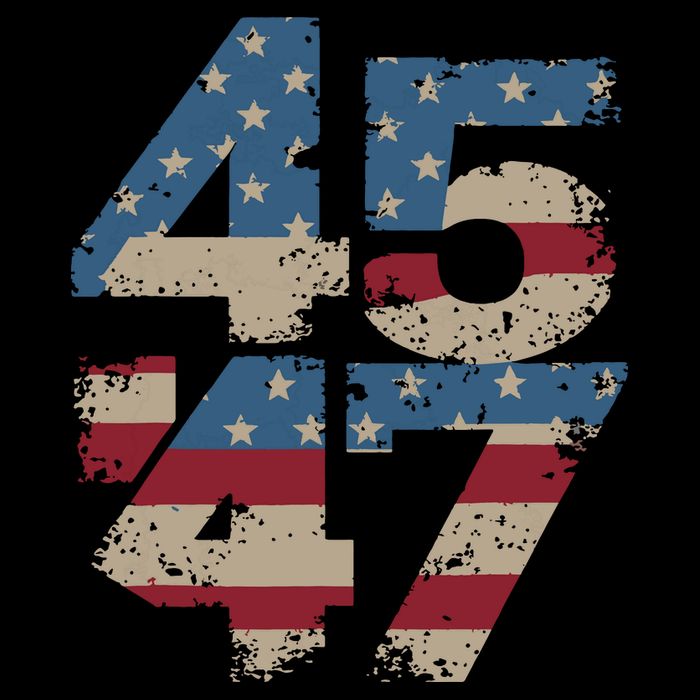 45 47 Vintage American Flag Bucket Hat