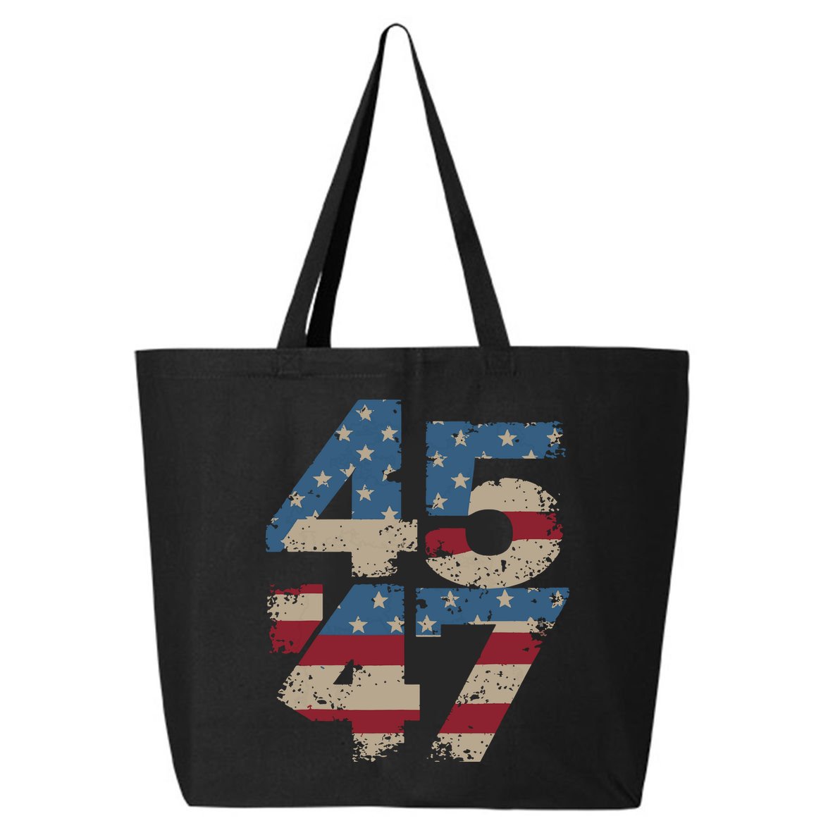45 47 Vintage American Flag 25L Jumbo Tote