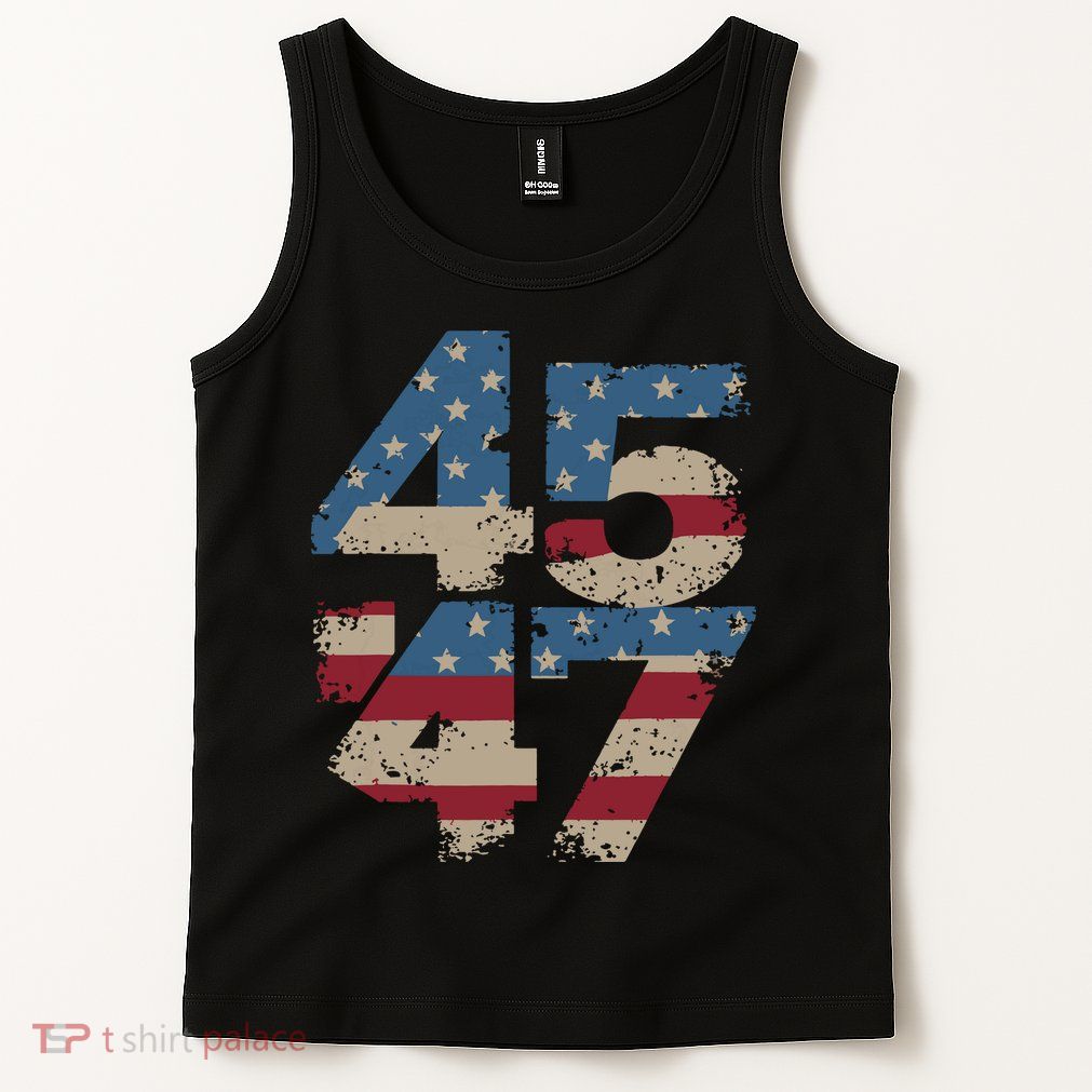 45 47 Vintage American Flag Tank Top