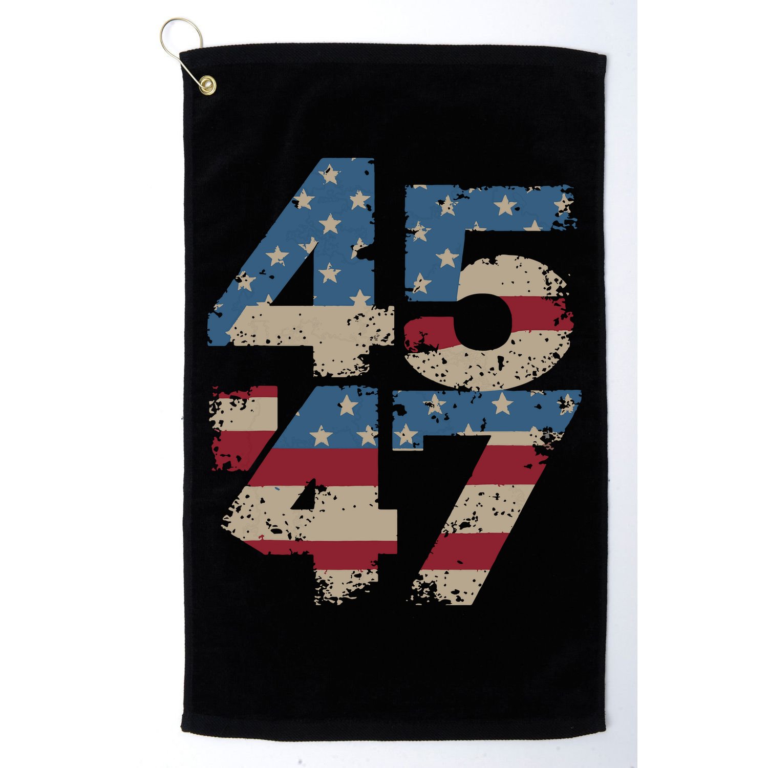45 47 Vintage American Flag Golf Towel
