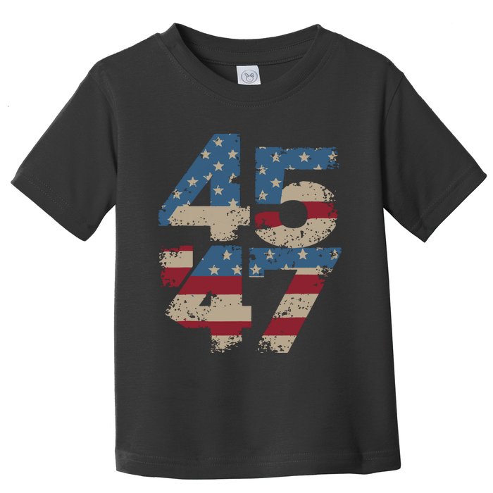 45 47 Vintage American Flag Toddler T-Shirt