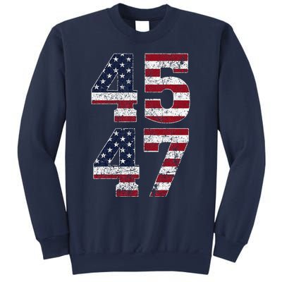 45 47 We The People 2024 Stand With American Flag Sweatshirt