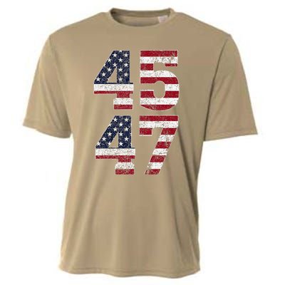 45 47 We The People 2024 Stand With American Flag Cooling Performance Crew T-Shirt