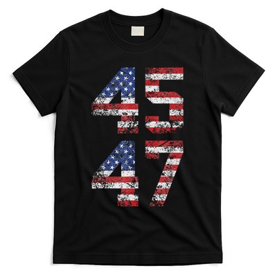 45 47 We The People 2024 Stand With American Flag T-Shirt