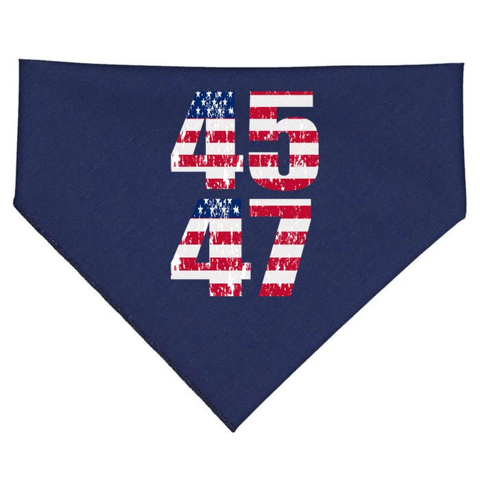 45 47 Trump 2024 USA-Made Doggie Bandana