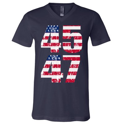 45 47 Trump 2024 V-Neck T-Shirt