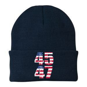 45 47 Trump 2024 Knit Cap Winter Beanie